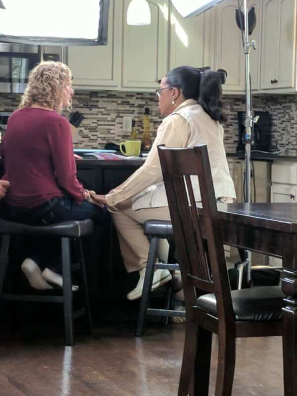 two women in kitchen
