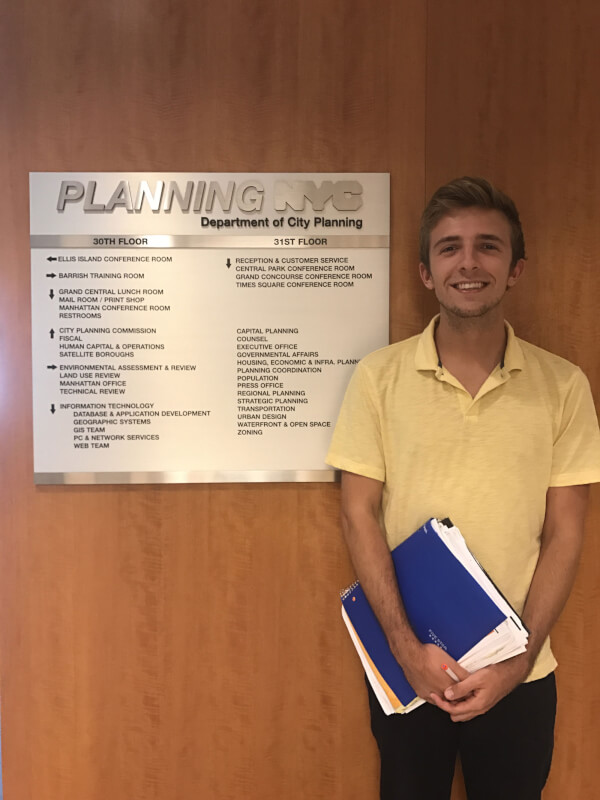 Spencer Wejrowski pictured at the New York City Department of City Planning.