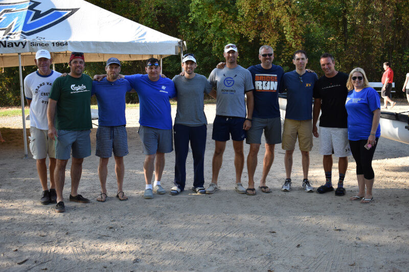 A recent photo of the Varsity 8 crew from 1997.