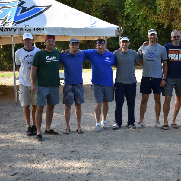 A recent photo of the Varsity 8 crew from 1997.