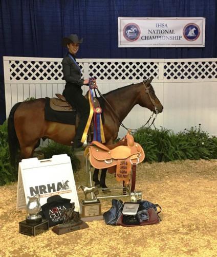 Michelle McDowell with Vinny at the IHSA National Competition.