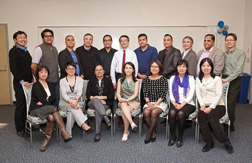 Photos by Rex Larsen The Asian Faculty and Staff Association is pictured; co-chairs are Yosay Wangdi, front row, third from left, and Kin Ma, back row, center.