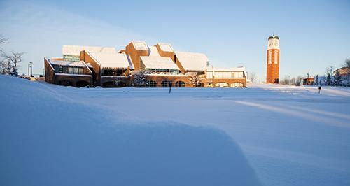 Changes in building hours are noted in the schedule below.