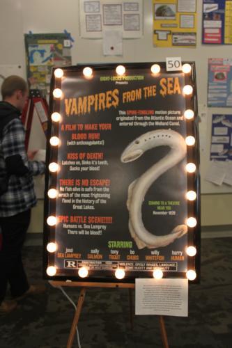 More than 150 students were tasked with submitting "creative works" based on the book "Pandora's Locks" for their Living with the Great Lakes geology course.