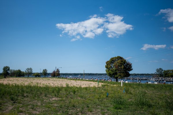 Photo of Muskegon Lake.