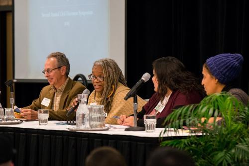 Panelists at the civil discourse symposium discuss building a stronger Michigan.