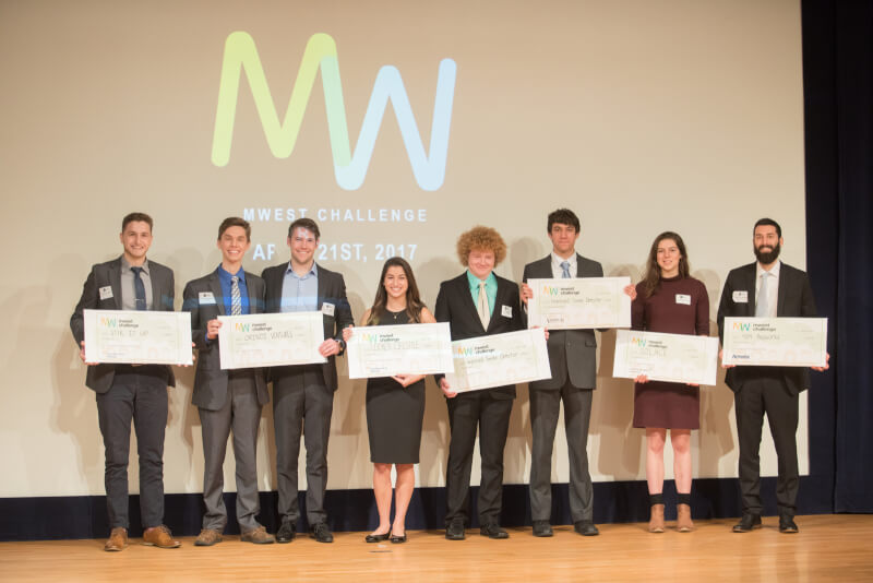 Entrepreneurial students from Grand Valley won nearly every top category at the 2017 MWest Challenge