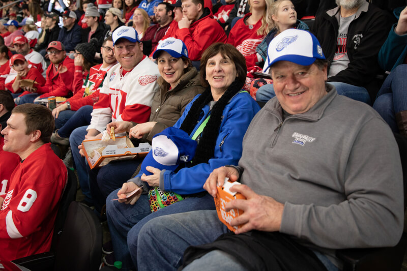 More than 700 members of the GVSU community attended GVSU Night at the February 24 Red Wings game in Detroit.
