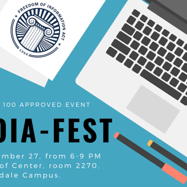 FOIA-Fest graphic with event information
