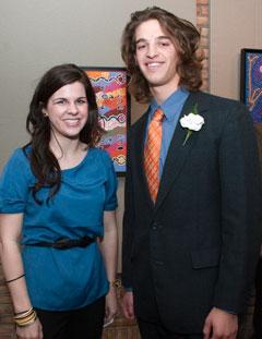 Venderbush Award recipients Natalie Cleary and Sean McCormack