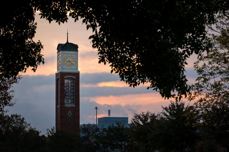 A photo of the Cook Carillon Tower.