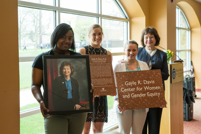 The Gayle R. Davis Center for Women and Gender Equity was announced April 20.
