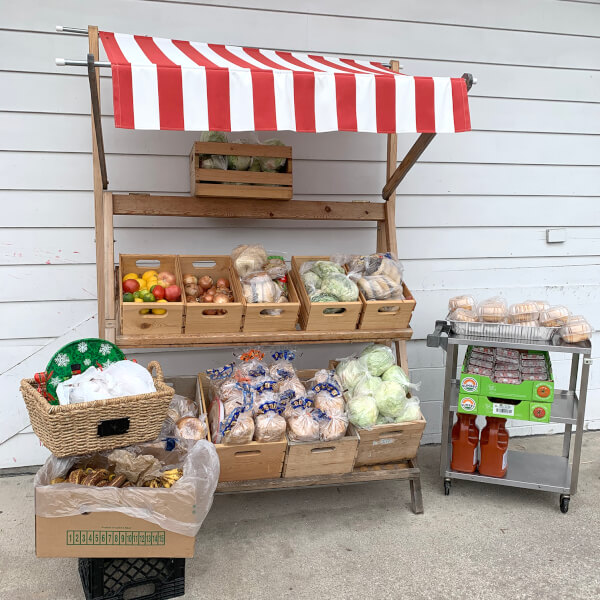 Picture of food at Midland's Open Door, a soup kitchen and homeless shelter..