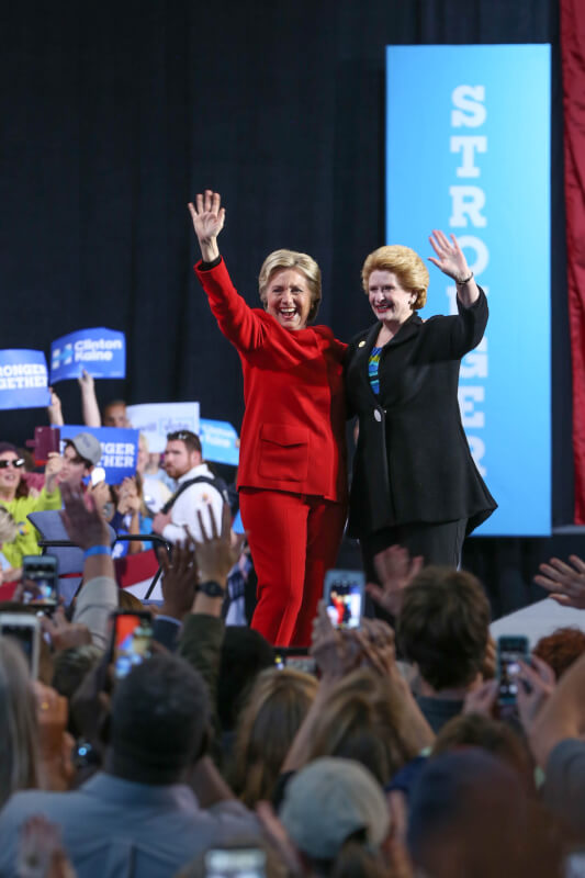 Hillary Clinton and Sen. Debbie Stabenow