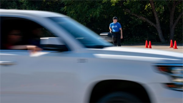 Police Academy recruit observes emergency vehicle operations training
