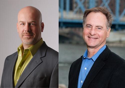 Steve Frazee, left, and J. Kevin McCurren, right