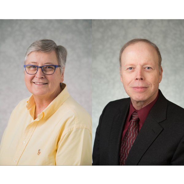 Teresa Beck, associate dean in the College of Health Professions, Roy Olsson, dean of the College of Health Professions.
