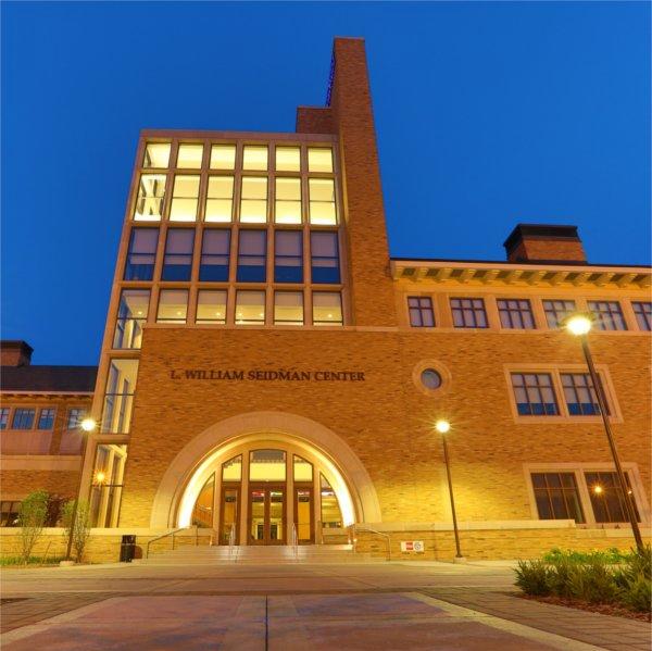 Exterior photo of Seidman College of Business