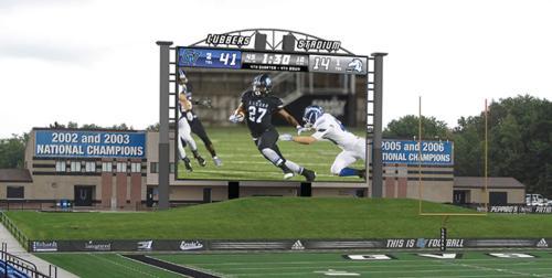 Construction has begun on a video board for Lubbers Stadium that will be the largest in Division II.