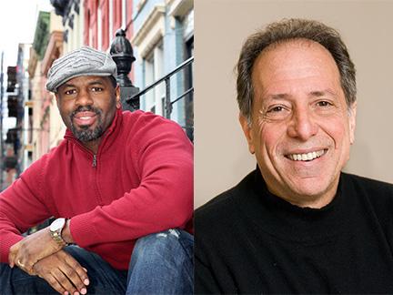 MIA Conference speakers from left, Byron Hurt and Michael Kimmel.