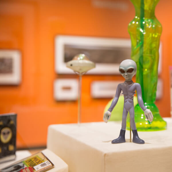 Photo of the martian toy portion of the exhibit.