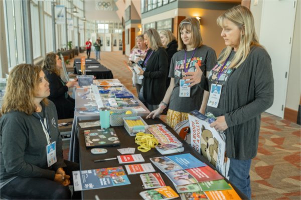 An expo booth at the START Project Conference