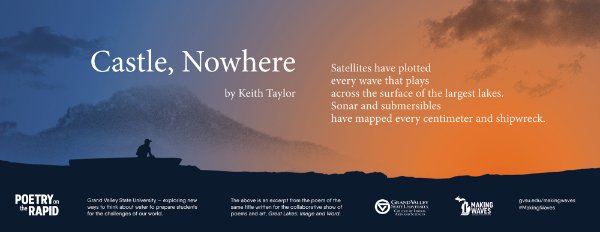 An award-winning placard