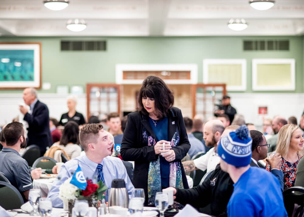 President Philomena V. Mantella at the Ninth Annual Veterans Day Breakfast.