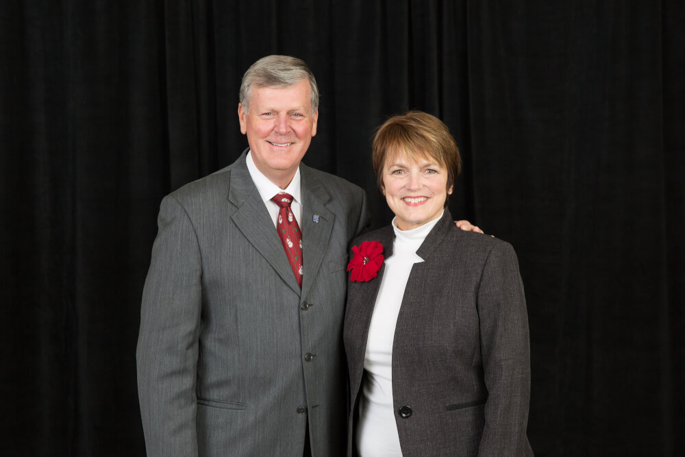 President Thomas J. Haas and Teri Losey