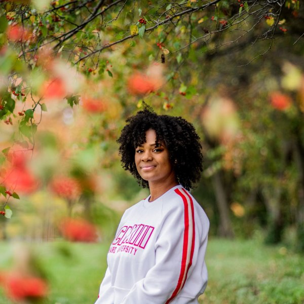 Maya Sanders portrait outside