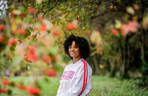 Maya Sanders portrait outside