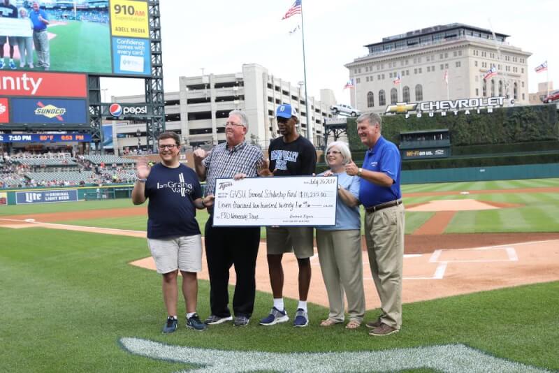 group of people on baseball field