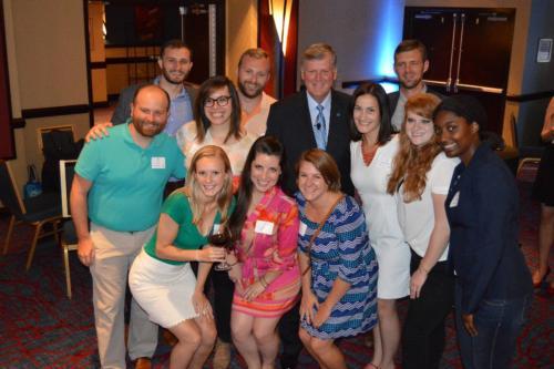 President Haas celebrated with alumni in Chicago August 10, the first stop of his 10-city tour. (Photo via Alumni Relations)