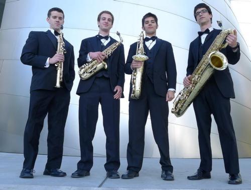 From left to right: Dan Graser, Zach Stern, Joe Girard and Danny Hawthorne-Foss make up the award-winning Donald Sinta Quartet.