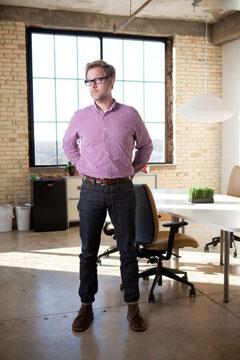 Photo by Adam Bird<br> Bill Holsinger-Robinson was appointed first endowed chair for the Meijer Honors College.