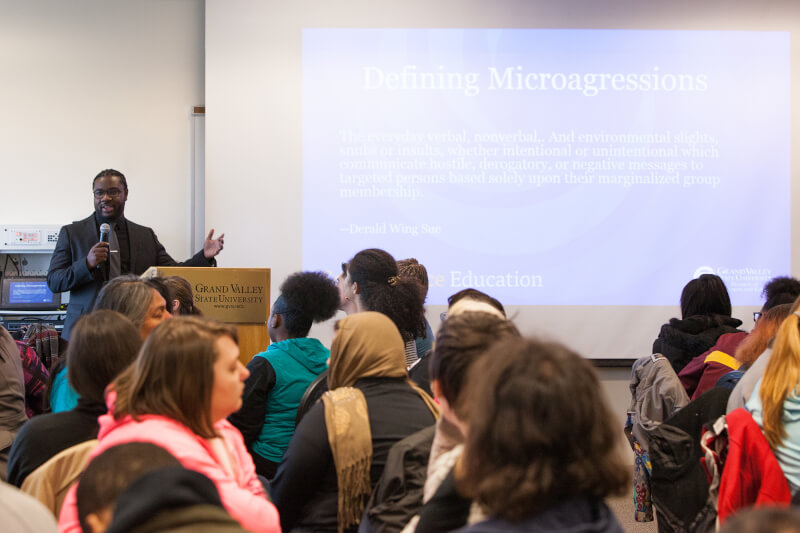 Man leading workshop