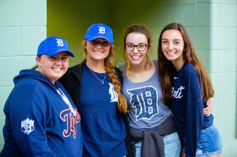 A group before the game.