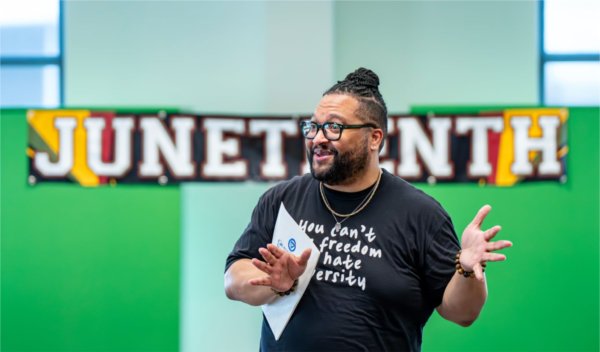 Robert Shorty, vice president for People, Equity, and Culture, made remarks.