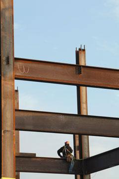 Work continues on Grand Valley's new library.