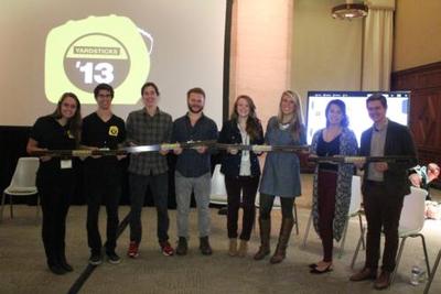 Grand Valley students Luke Neuman, Alec Aja, Dillon Platto, Rachel Hurst, Allison Supron and Lauren Supron made up three of the four winning teams, along with one team from Kendall. 