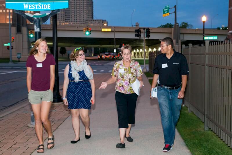 The two-hour program concluded with a walking tour of the West Side, led by residents. 