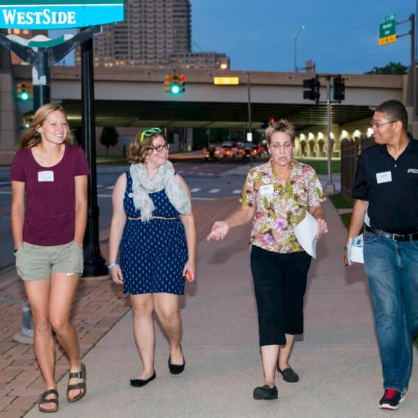 The two-hour program concluded with a walking tour of the West Side, led by residents. 