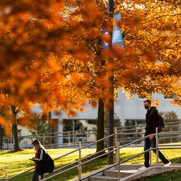 Students on the Allendale Campus.