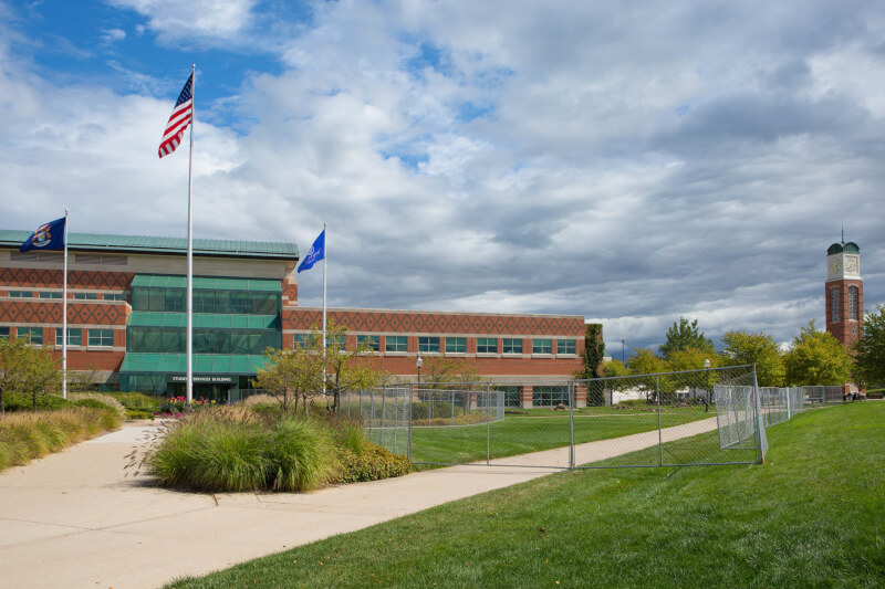 Construction on an addition to the Student Services building will begin the week of September 11.