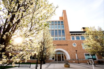 The exterior of the L. William Seidman Center