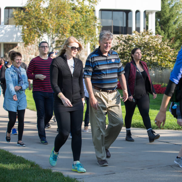 group of people walking