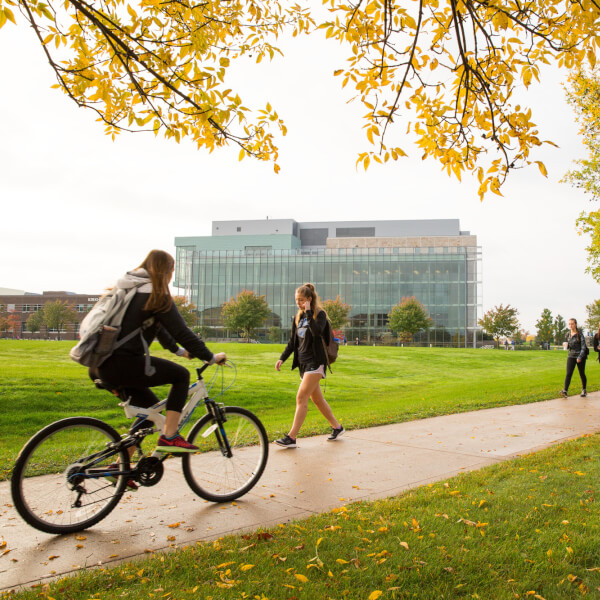 A photo of campus during the fall season. 