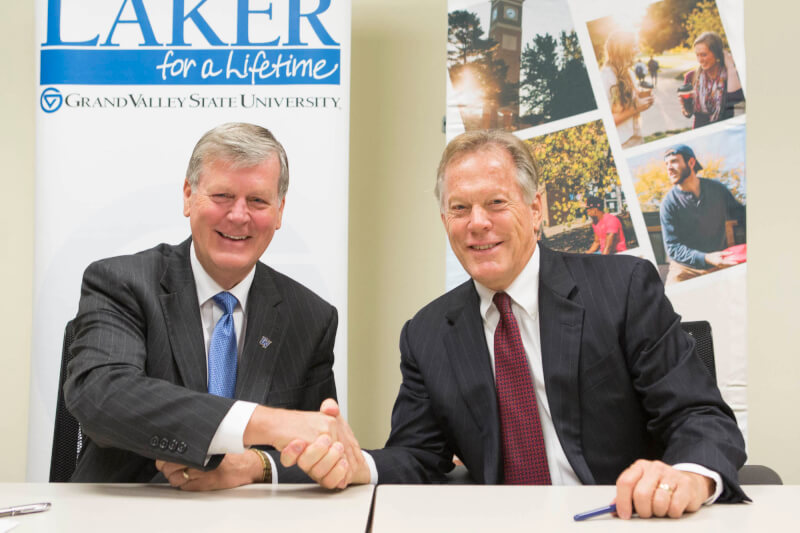 GVSU, Cornerstone University sign concurrent enrollment agreement GVNext