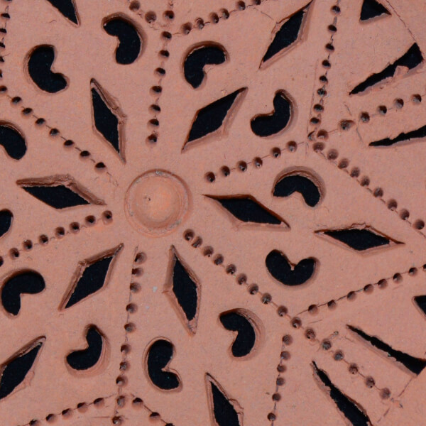 A photo of a ceramic artifact from the exhibition.