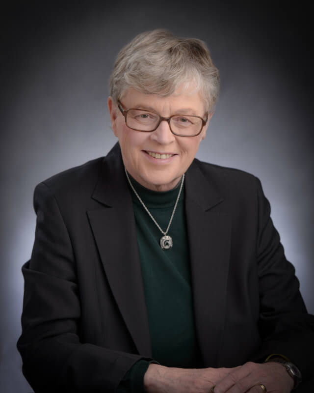 Lou Anna Simon, president of Michigan State University